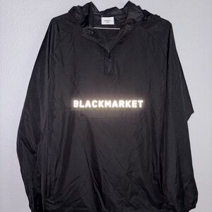 Men's Black Windbreaker Jacket